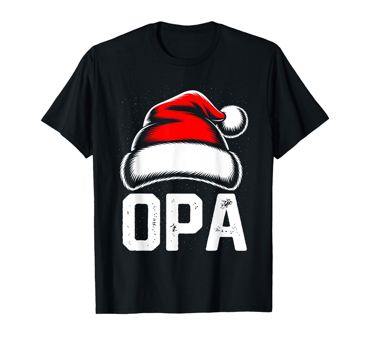 Opa Santa Christmas Family Matching Pajamas Xmas Squad T-Shirt