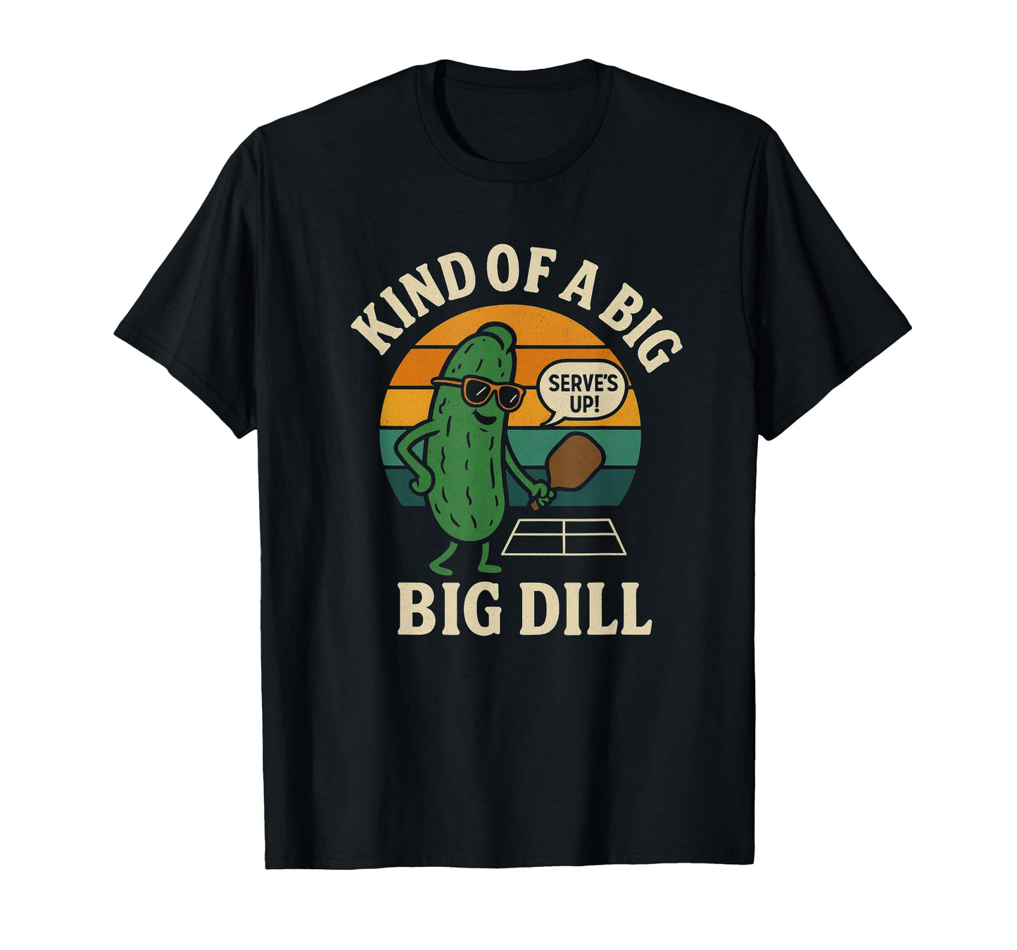 Funny Pickleball Pun Kind of A Big Deal Retro Vintage T-Shirt