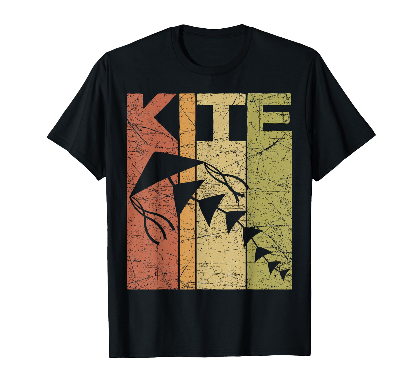 Kite Flying Vintage Wind Kite Retro Flying Kite T-Shirt