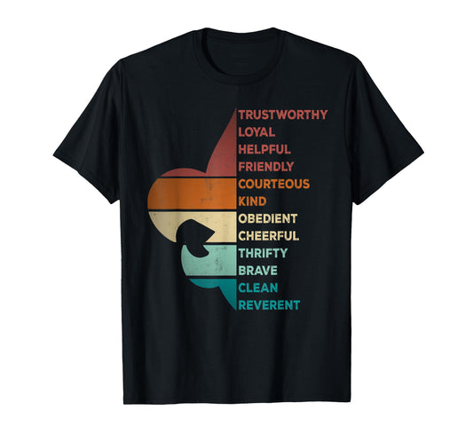 Cool Retro Vintage Style Scouting Law T-Shirt