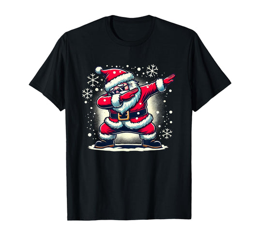 Dabbing Santa Claus Funny Christmas Boys Kids Girls Xmas Dab T-Shirt