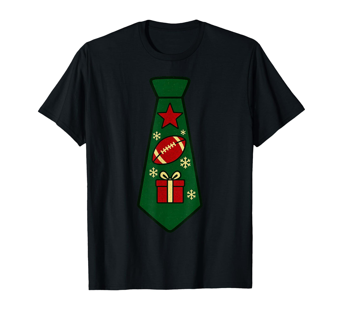 Santa Claus Playing American Football Xmas Holiday Christmas T-Shirt