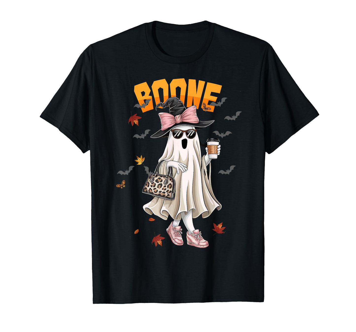 Retro Boo Boone Girls First Name Funny Halloween Ghost 2025 T-Shirt