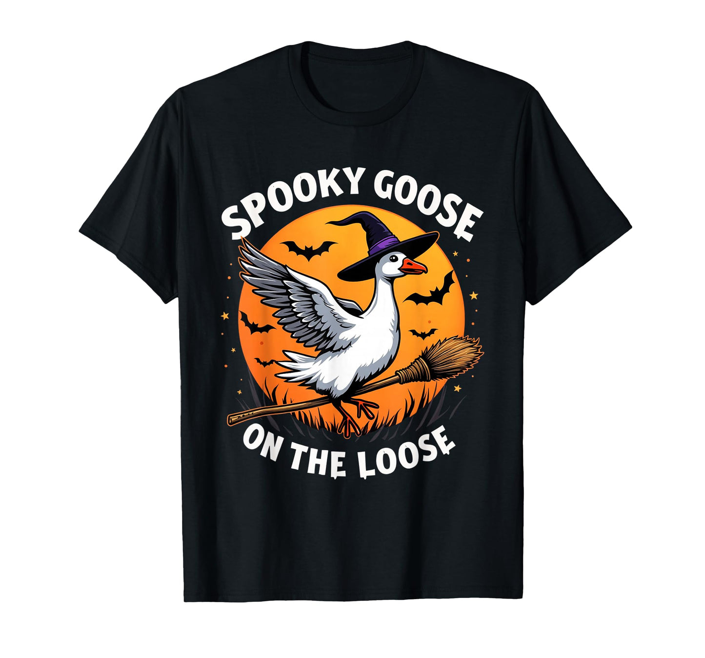 Spooky Goose on The Loose Halloween T-Shirt