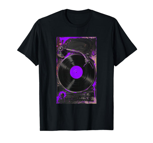 Purple For The Record Purple Color Graphic T-Shirt