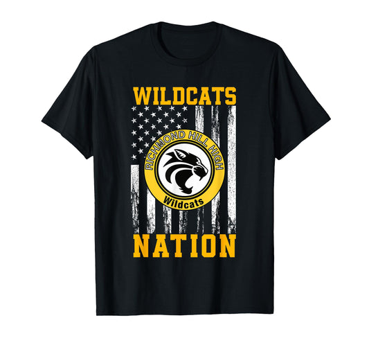 Richmond Hill Wildcats Logo Nation HS T-Shirt