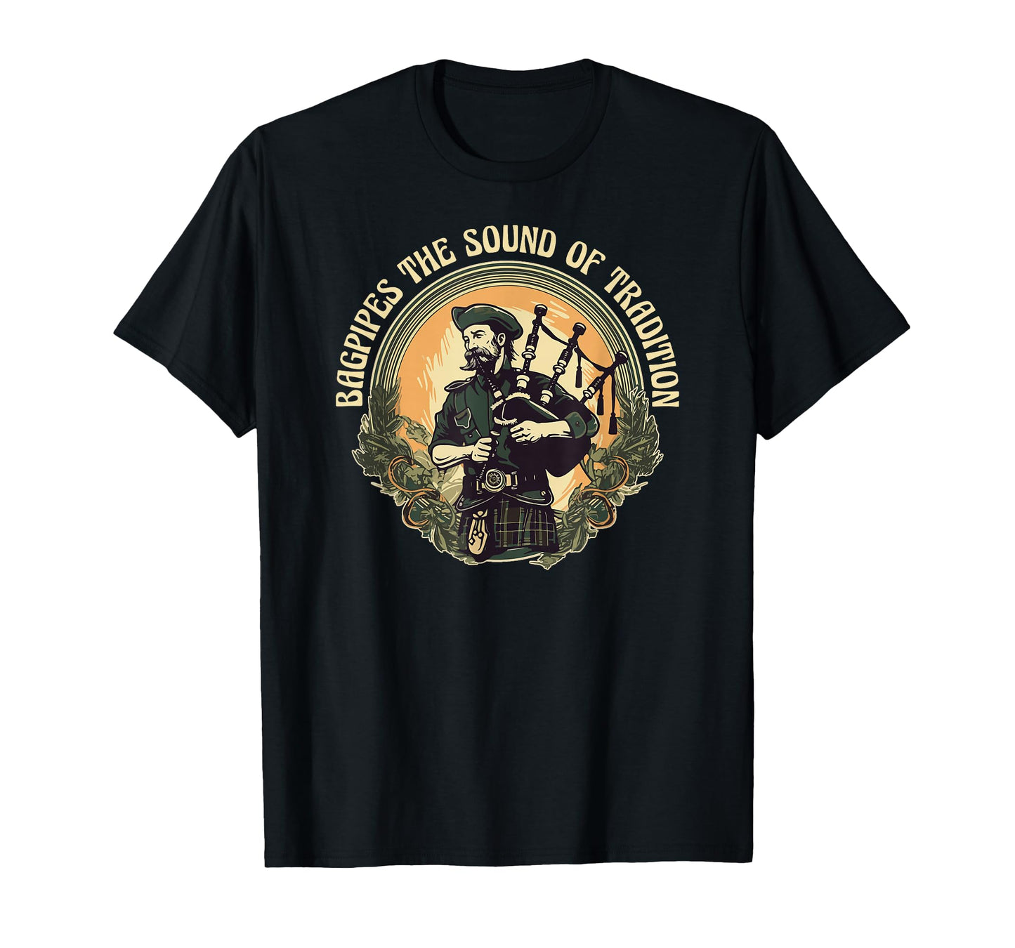 Bagpiper Bagpipes-Music Scotland Bagpipe-Sound Bagpipe T-Shirt