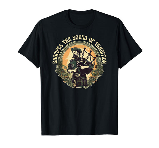 Bagpiper Bagpipes-Music Scotland Bagpipe-Sound Bagpipe T-Shirt