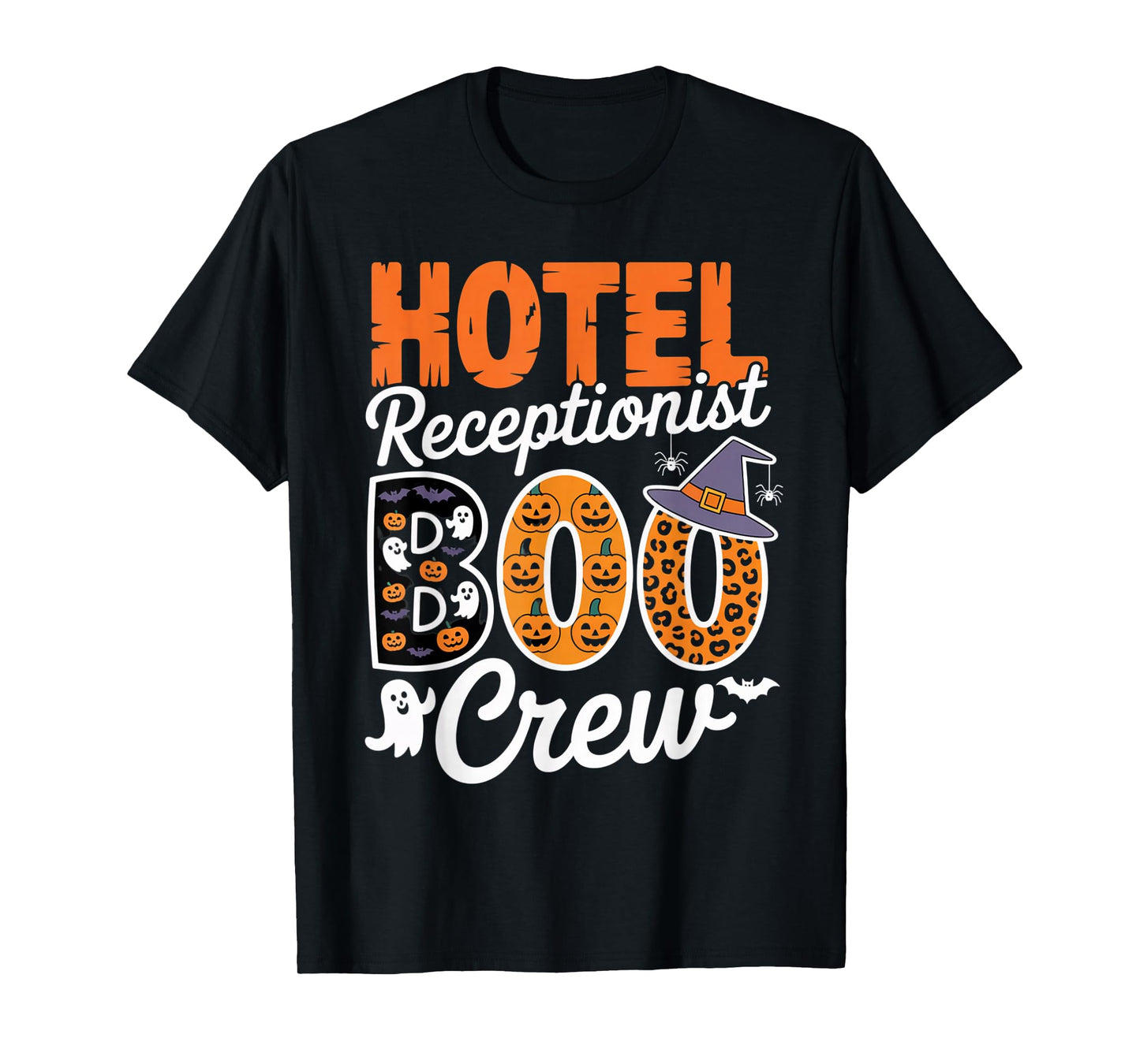 Hotel Receptionist Boo Crew Halloween Matching Spooky Outfit T-Shirt