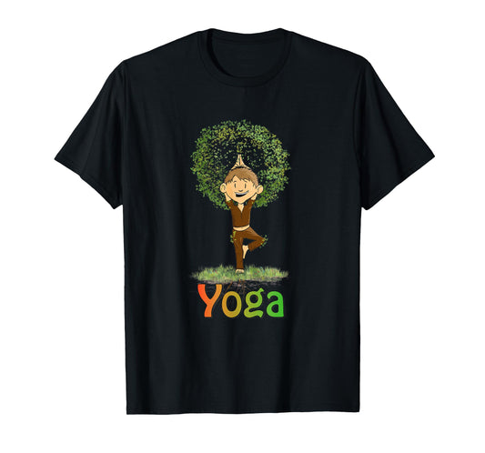 Kids Toddler Yoga Yogini The Tree Vrikshasana T-Shirt