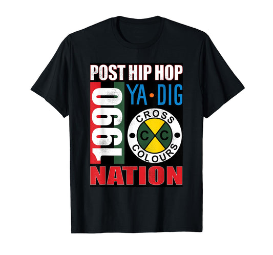 Post Hip Hop Nation | Retro Graphic 1990's Urban Vintage T-Shirt