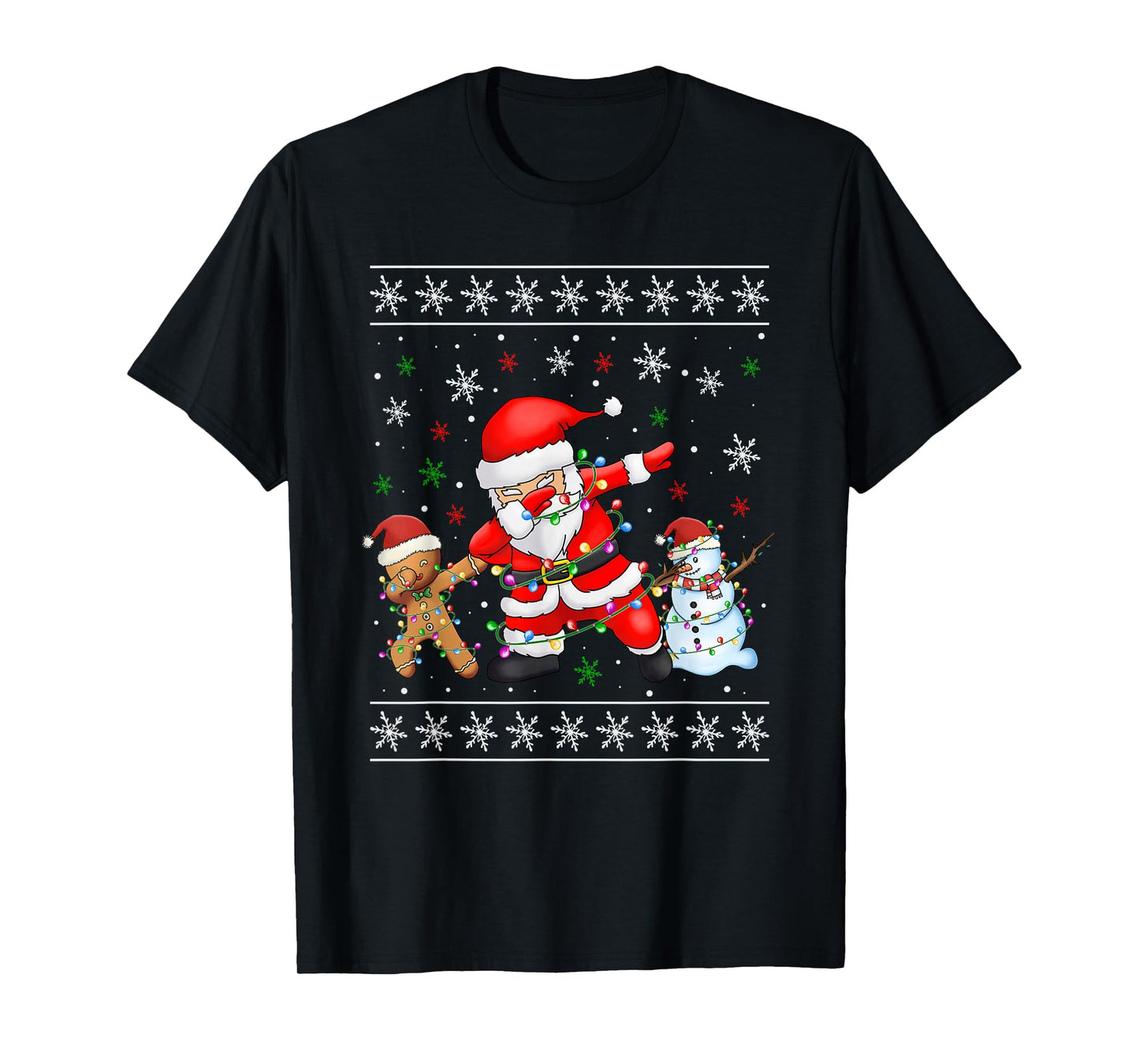 Funny Dabbing Santa Christmas boy Men Girl T-Shirt