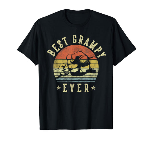 Best Grampy Ever - Retro Fist Bump Vintage Design Grampy T-Shirt