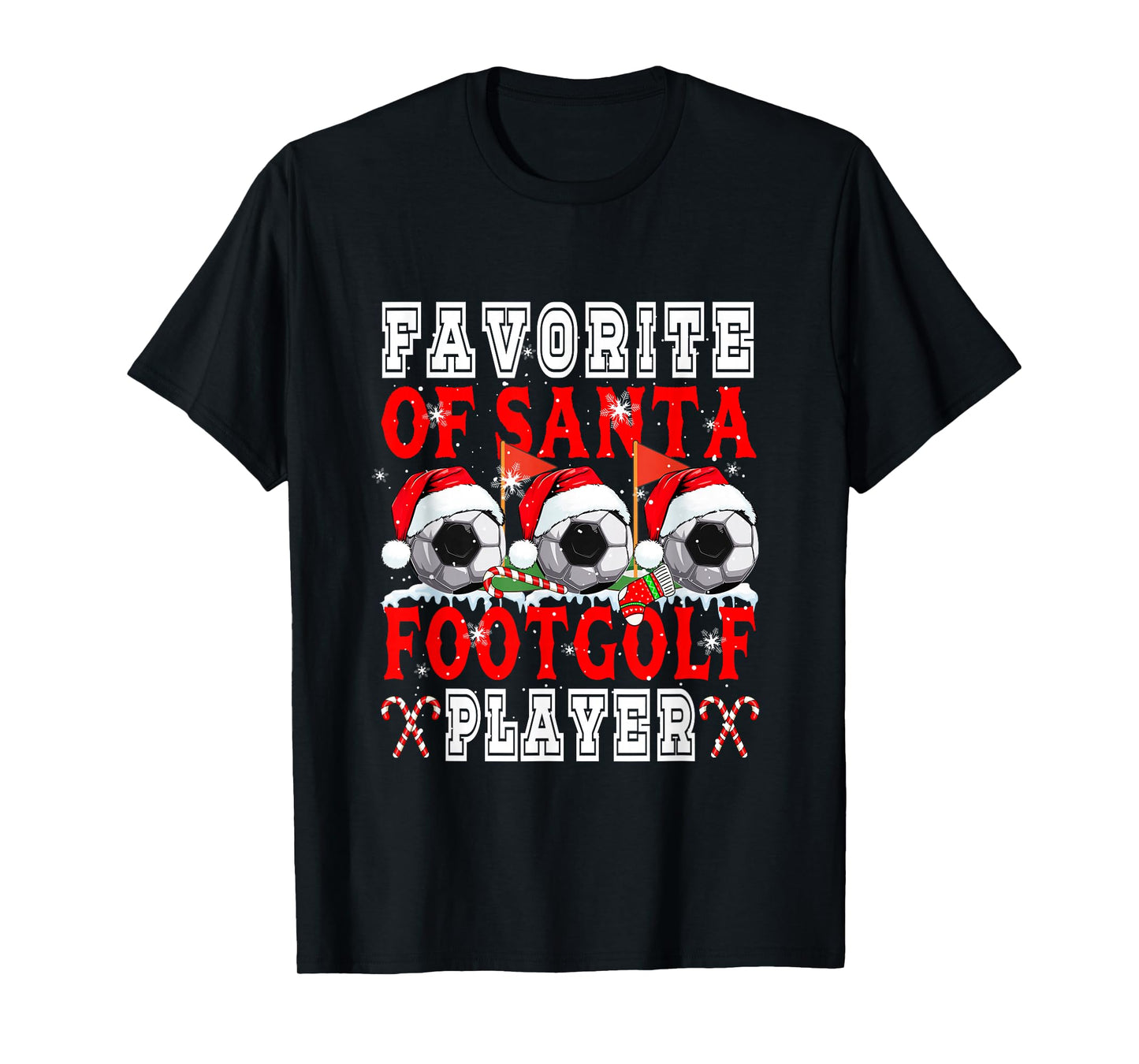 Favorite of Xmas Santa Funny Footgolf Player Matching Team T-Shirt