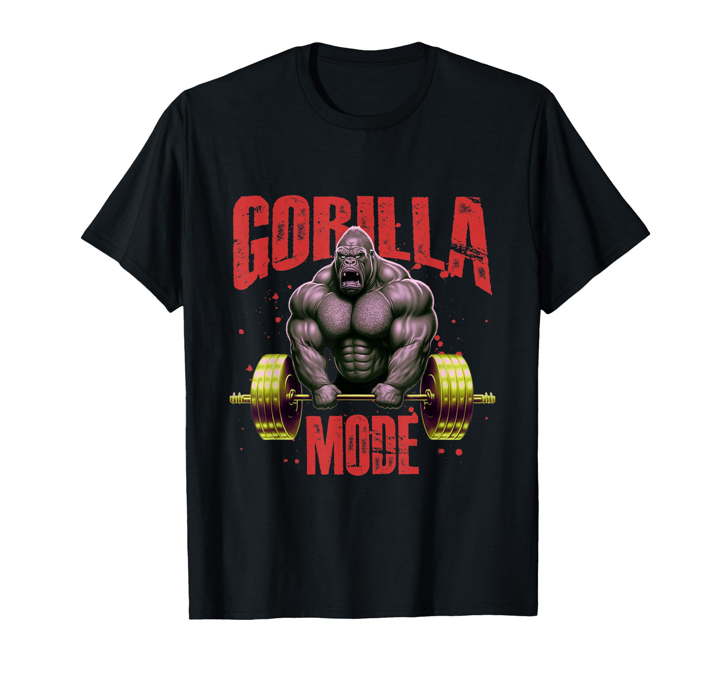 Gorilla Mode Weightlifting Gym | Bodybuilding Workout Beast T-Shirt