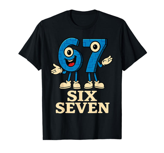 67 Six Seven 6-7 - Funny Italian Brainrot Kids Gaming Meme T-Shirt