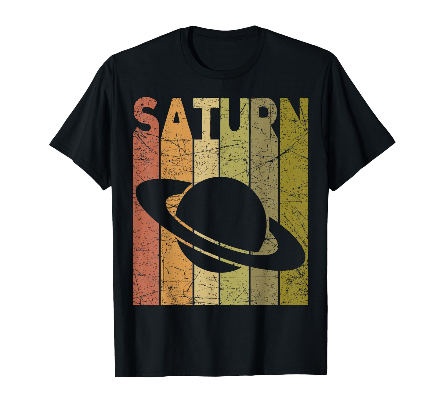 Saturn Vintage Saturn Planet Retro Space Nerd T-Shirt