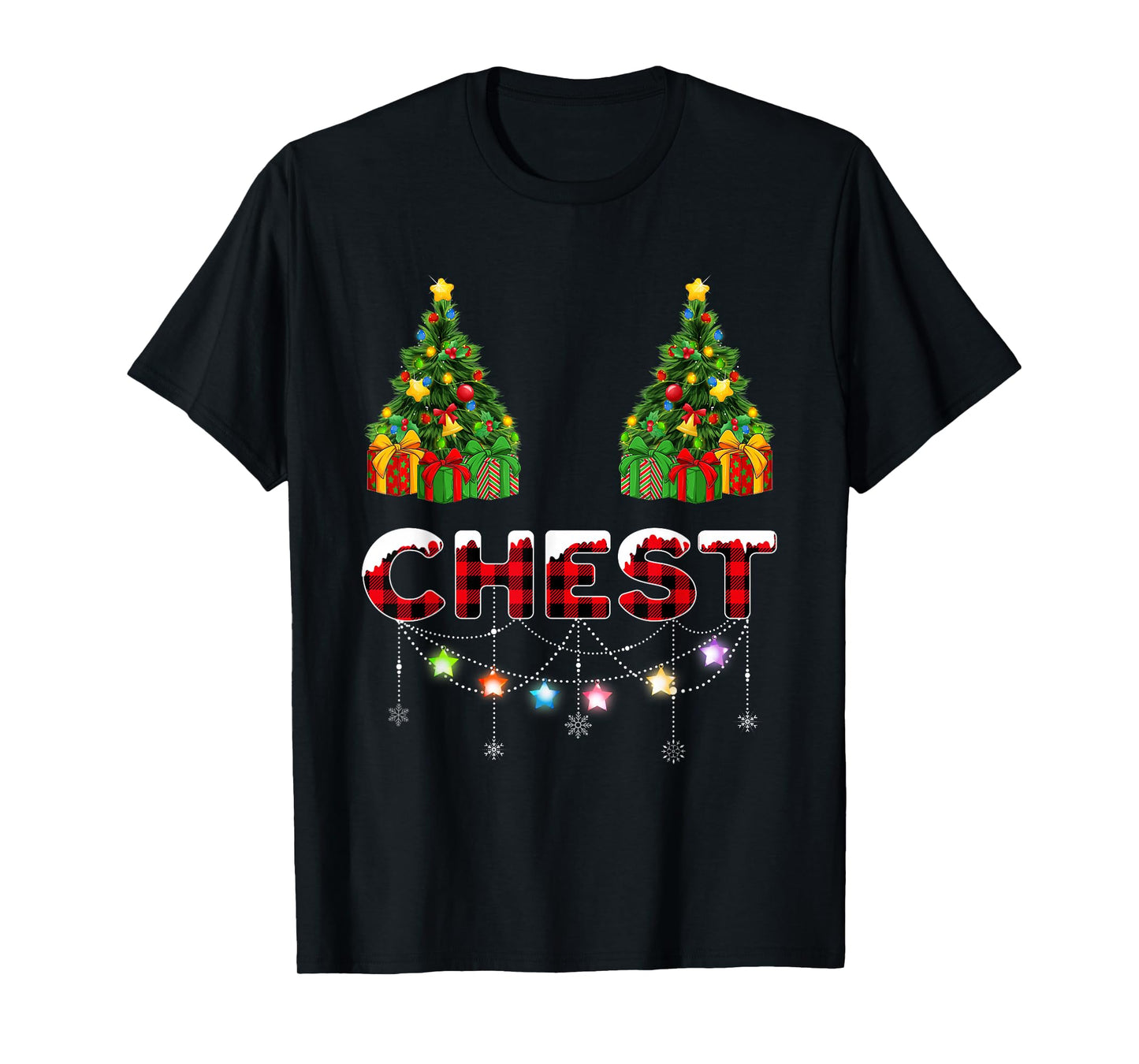 Chest Nuts Christmas Lights Matching Family Couples Xmas T-Shirt