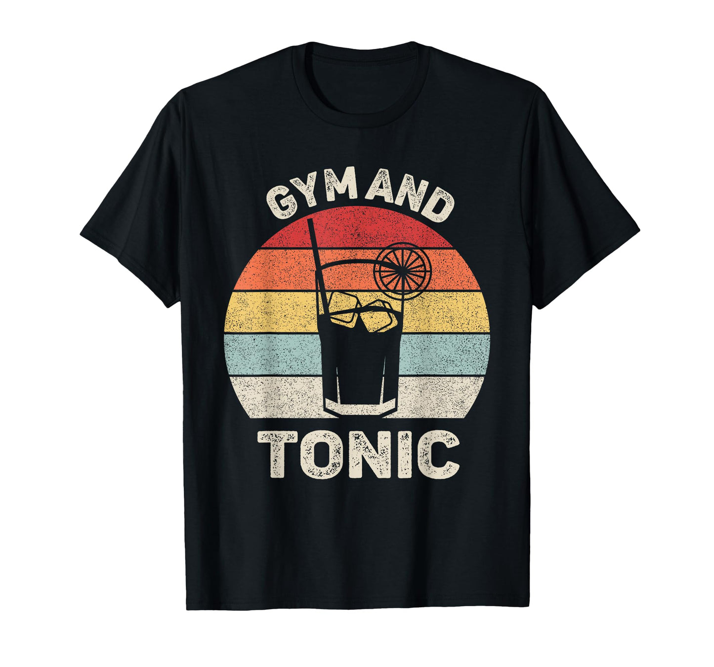Vintage Retro Gym And Tonic Shirt Fitness Lovers T-Shirt