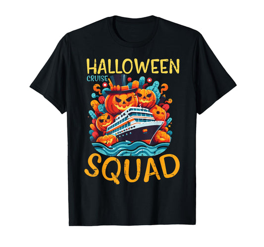Halloween Cruise Squad Crew Costume Family Men Women Kids T-Shirt