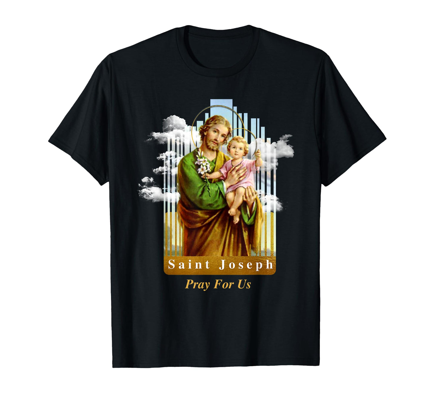 Saint Joseph Catholic Church St. Joseph With Infant Jesus T-Shirt