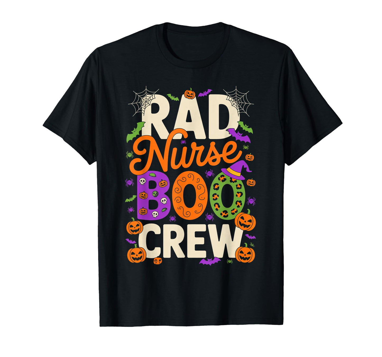 Rad Nurse Boo Crew Halloween Matching Spooky for Staff T-Shirt