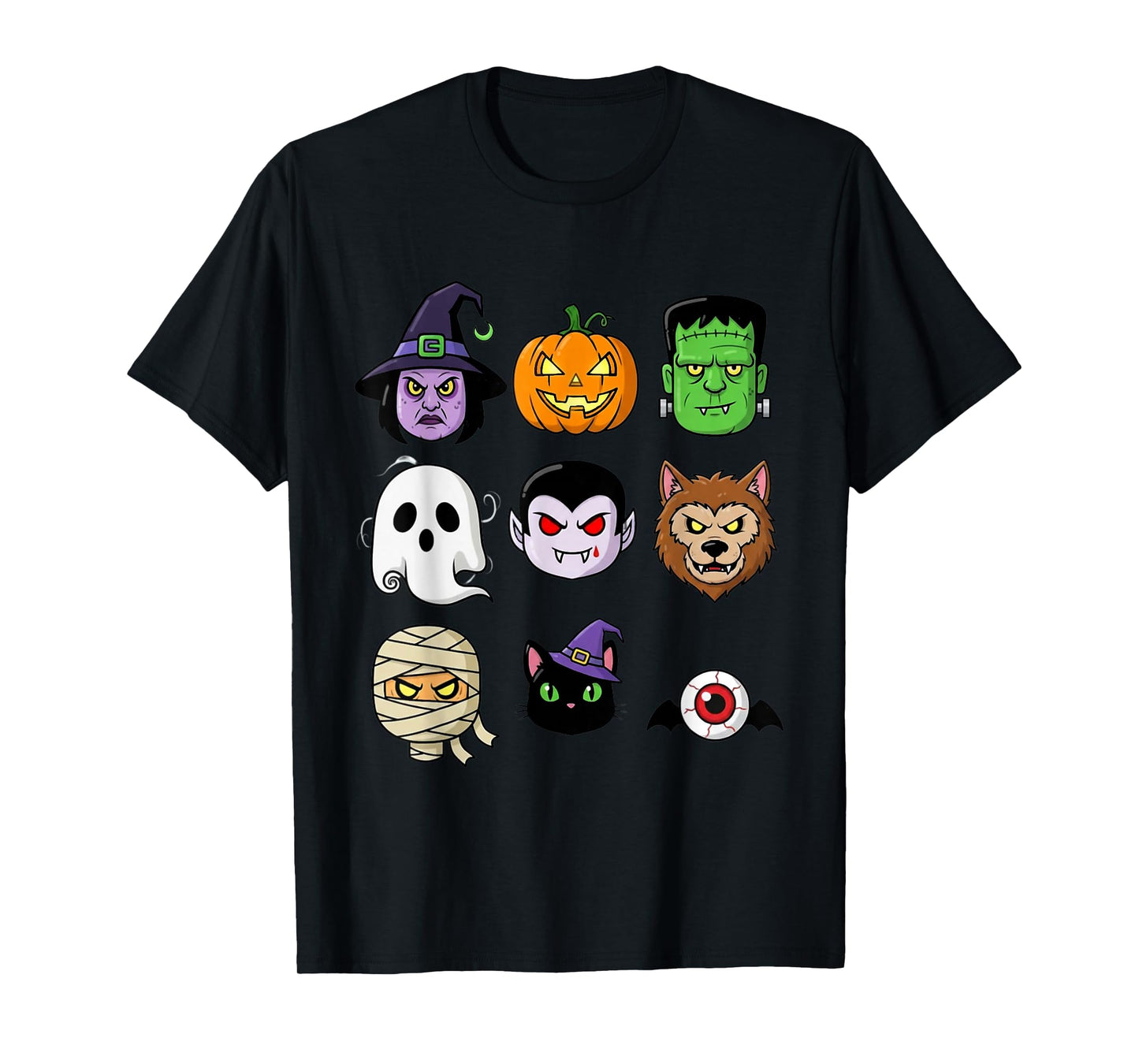 Halloween Building Brick Head Pumpkin Ghost Zombie Funny T-Shirt