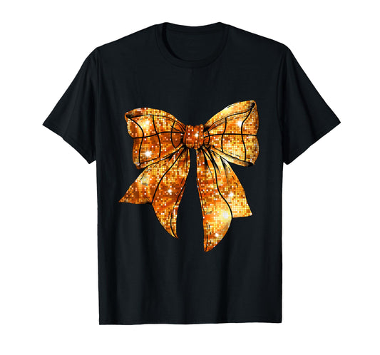 Basketball Mom Coquette Bow For Gameday T-Shirt