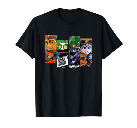 Ratchet & Clank Rift Apart Character Grid T-Shirt