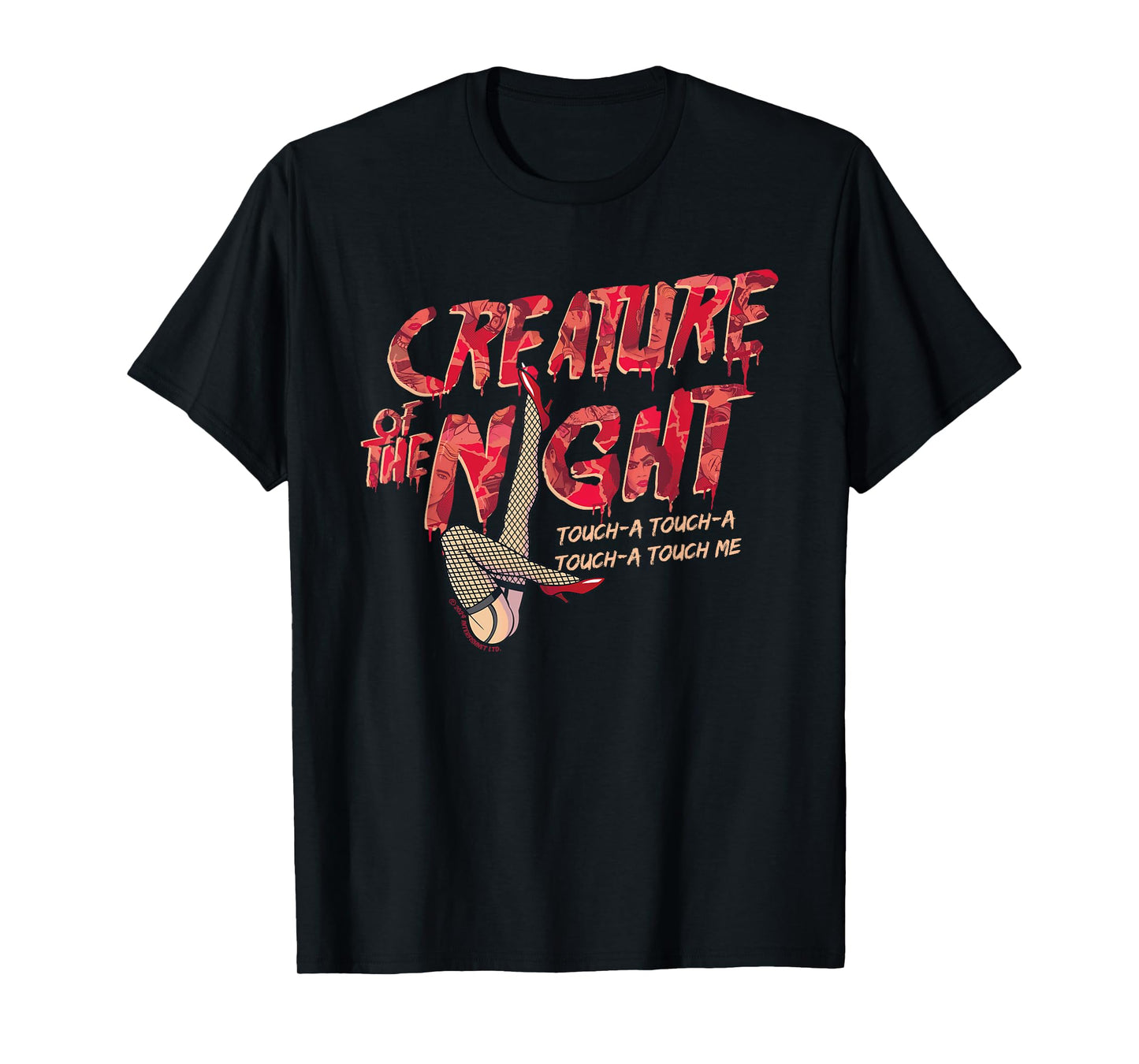 Rocky Horror Show Creature Of The Night Legs Touch-A Light T-Shirt