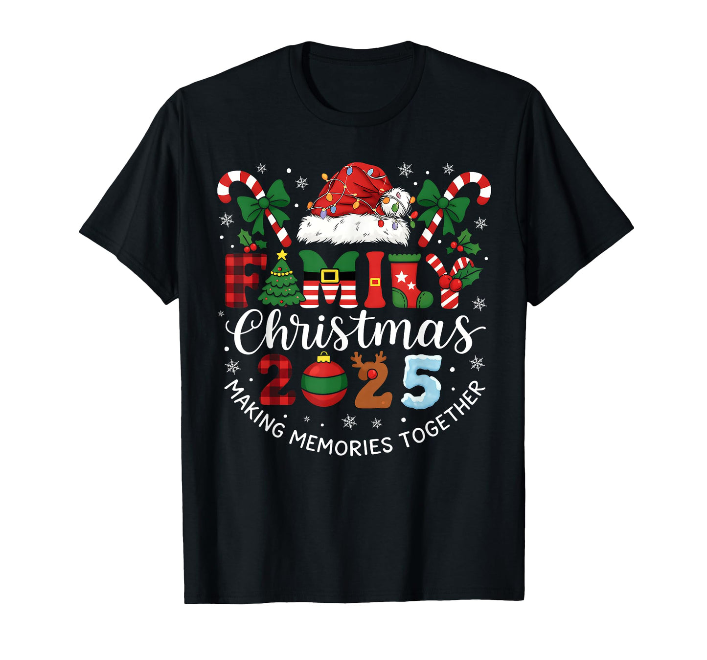 Family Christmas 2025 Matching Xmas Outfit Making Memories T-Shirt