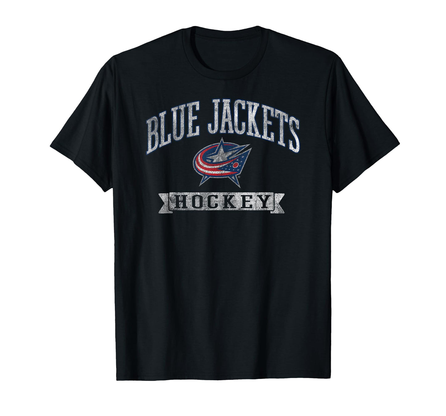 Columbus Blue Jackets Vintage Hockey Dark Heather Licensed T-Shirt