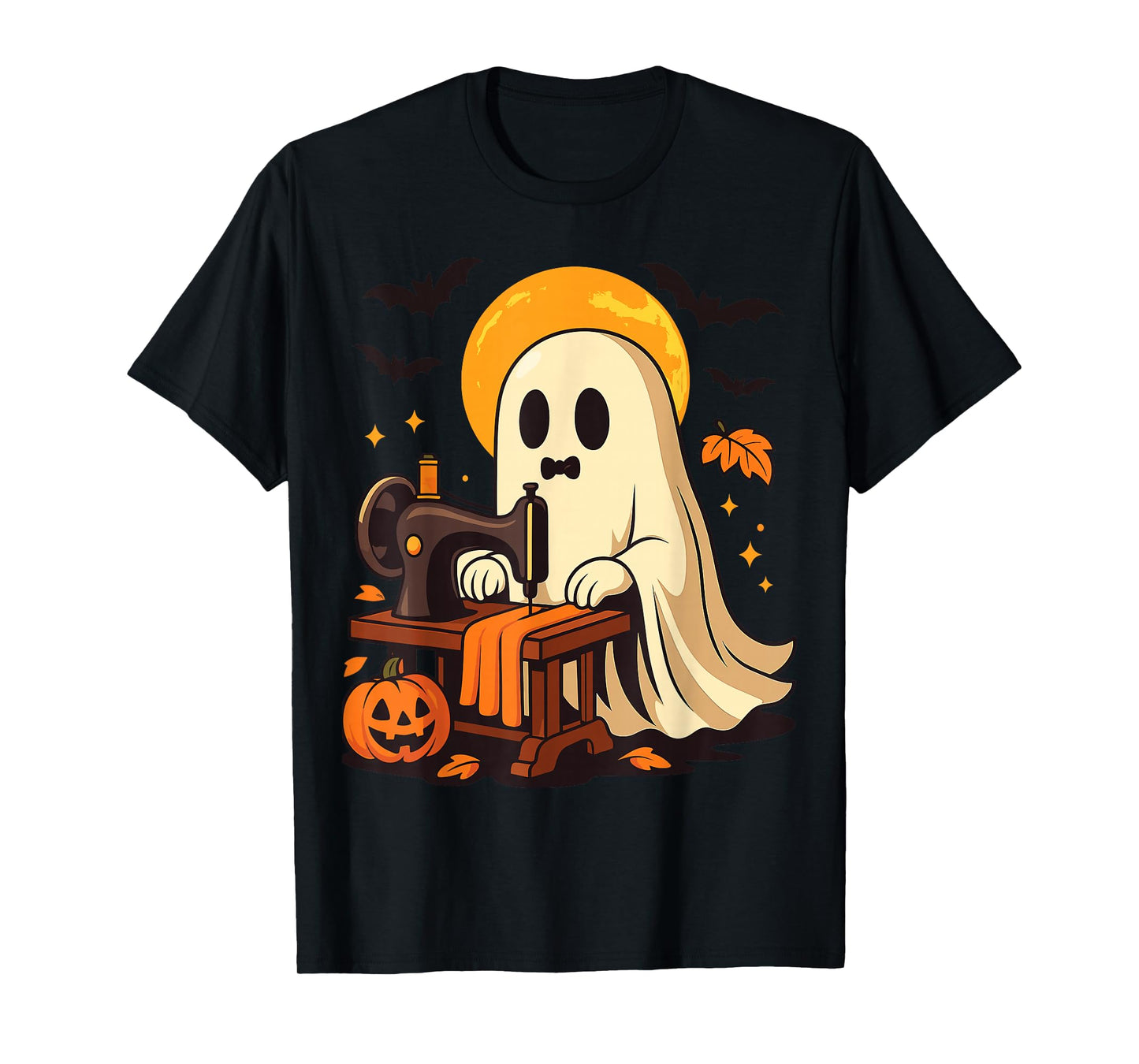 Sewing Ghost Costume Quilting Halloween Shirt T-Shirt