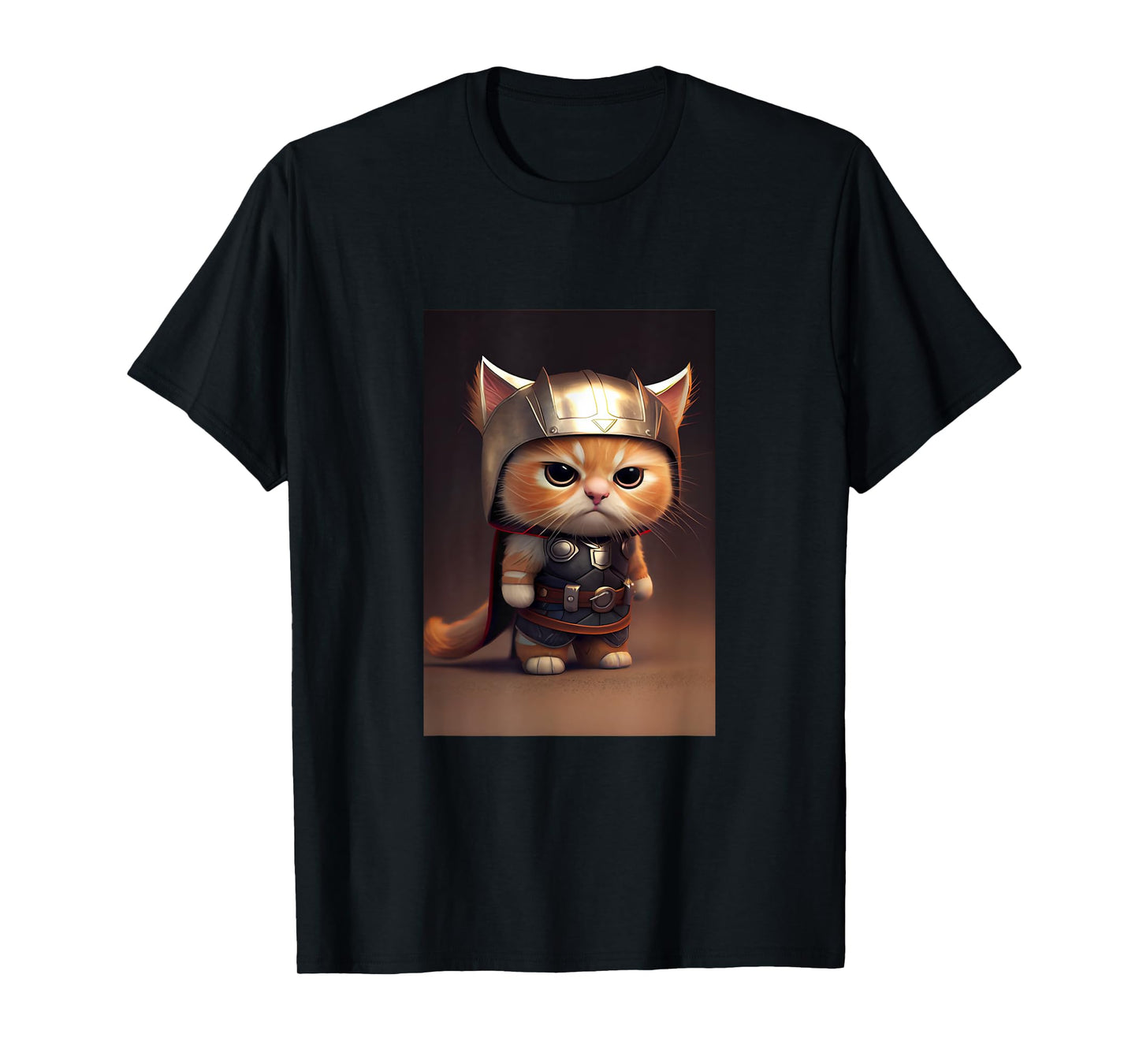 Cool Wild Super Hero Cat Outfit Illustration Graphic Designs T-Shirt