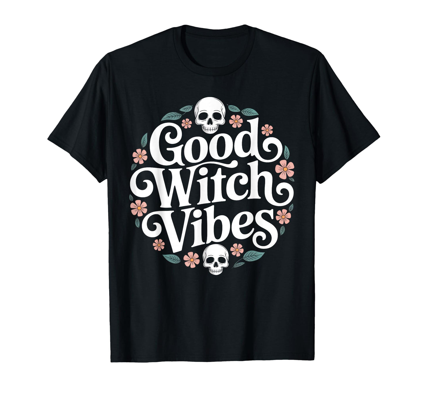 Good Witch Vibes Cute Gothic Aesthetic Halloween Witchy T-Shirt