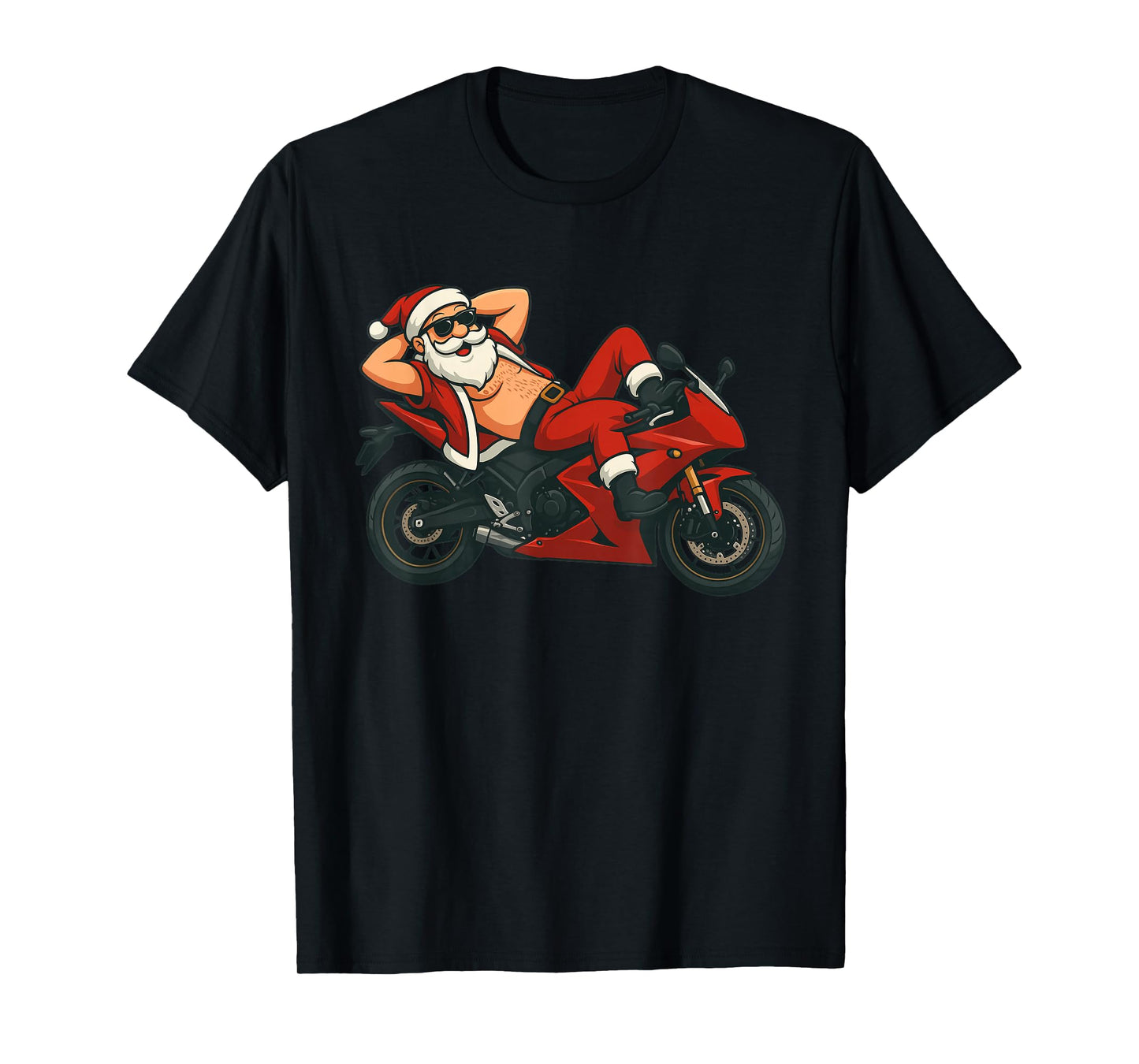 Hot Christmas Costume for Motorcycle and Bikes Lovers T-Shirt