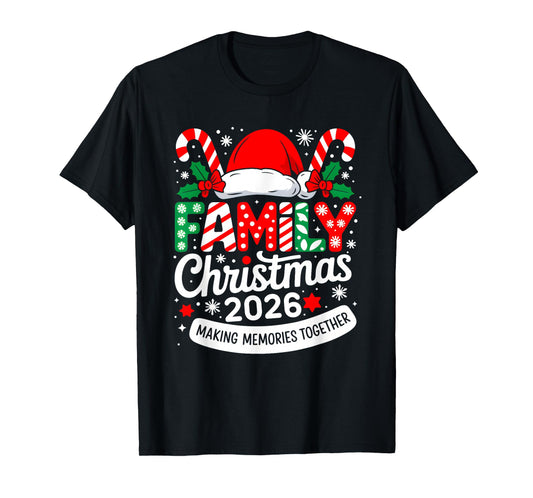 Family Christmas 2026 Matching Costume Together Xmas Squad T-Shirt