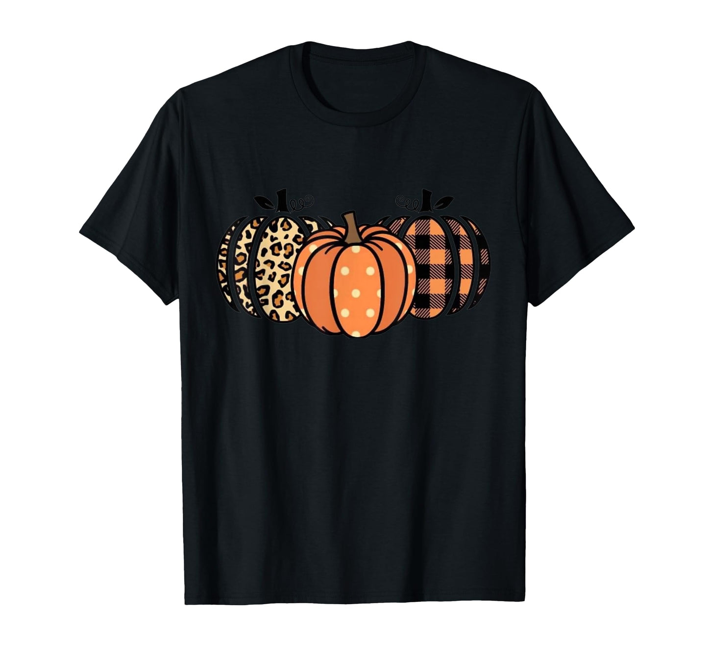 Vintage Retro Designer Pumpkins Fall Halloween T-Shirt