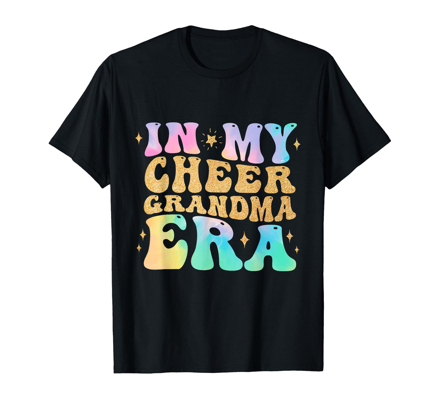 In My Cheer Grandma Era Cheerleading Football Mom Game Day T-Shirt