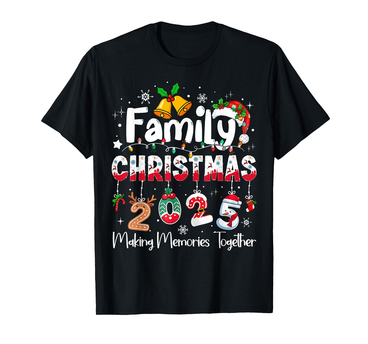 Family Christmas 2025 Matching Outfit Xmas Squad Santa T-Shirt