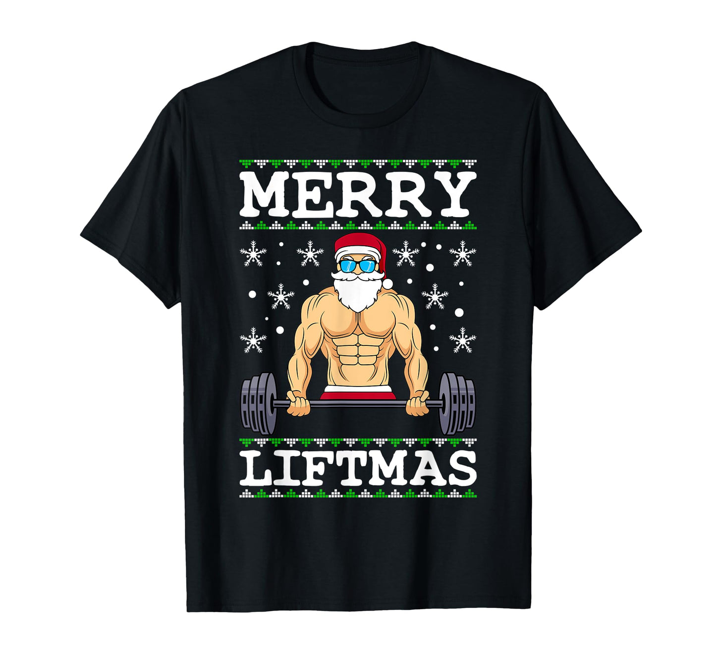 Merry Liftmas Bodybuilder Wiehnachten Ugly Christmas T-Shirt