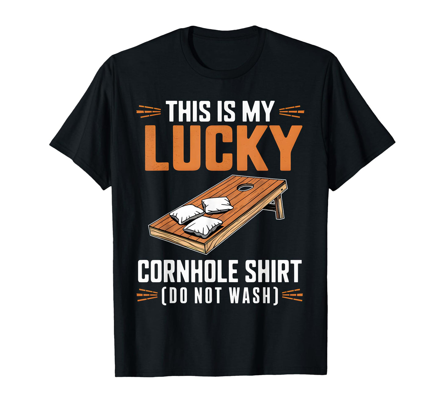 Funny This Is My Lucky Cornhole Shirt Cornhole Game Lover T-Shirt