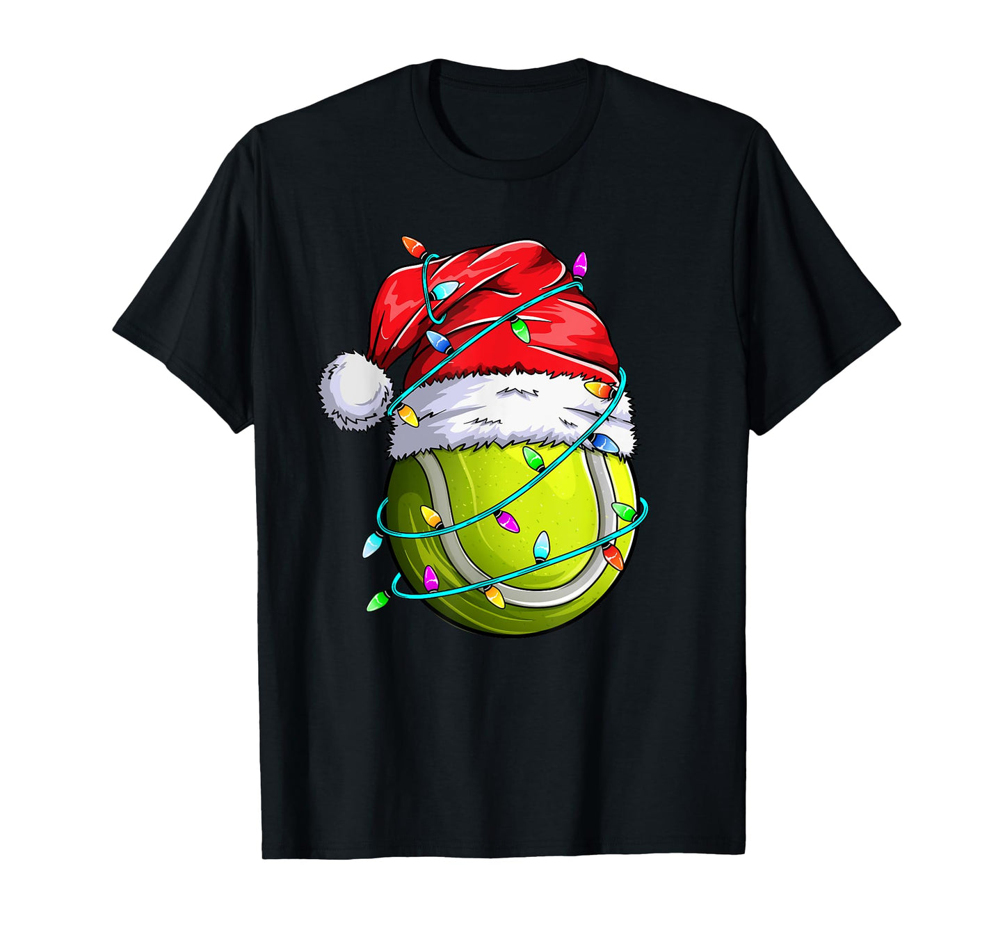 Santa Sports Design- Christmas Tennis Player T-Shirt