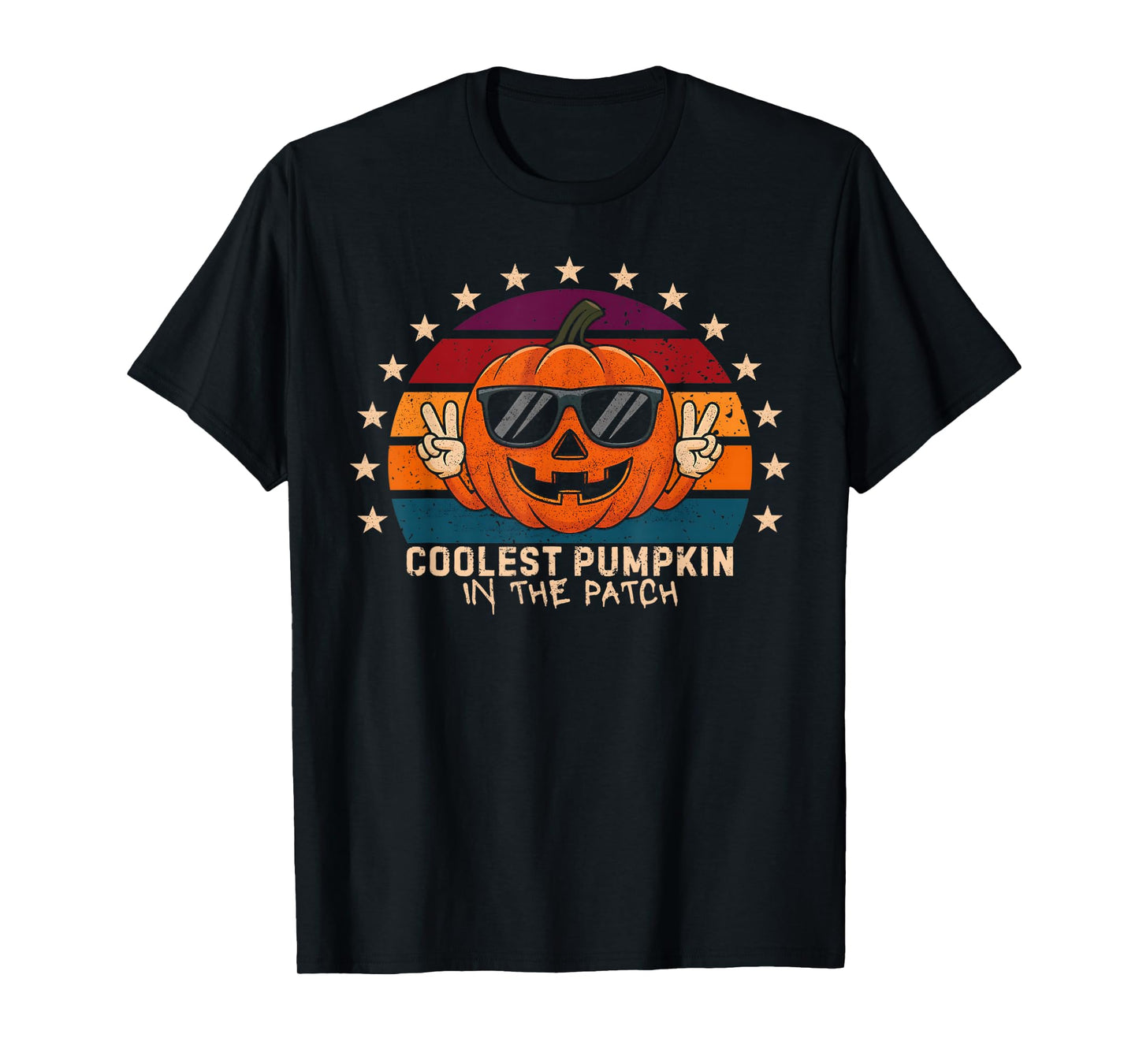 Coolest Pumpkin In The Patch Kids Boys Toddler Halloween T-Shirt