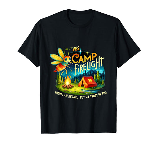 VBS Camp Firework 2024 Camp Firelight Vacation Bible School T-Shirt