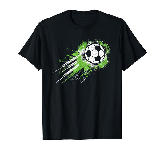 Soccer Ball Vintage Soccer Player Men Boys Kids T-Shirt
