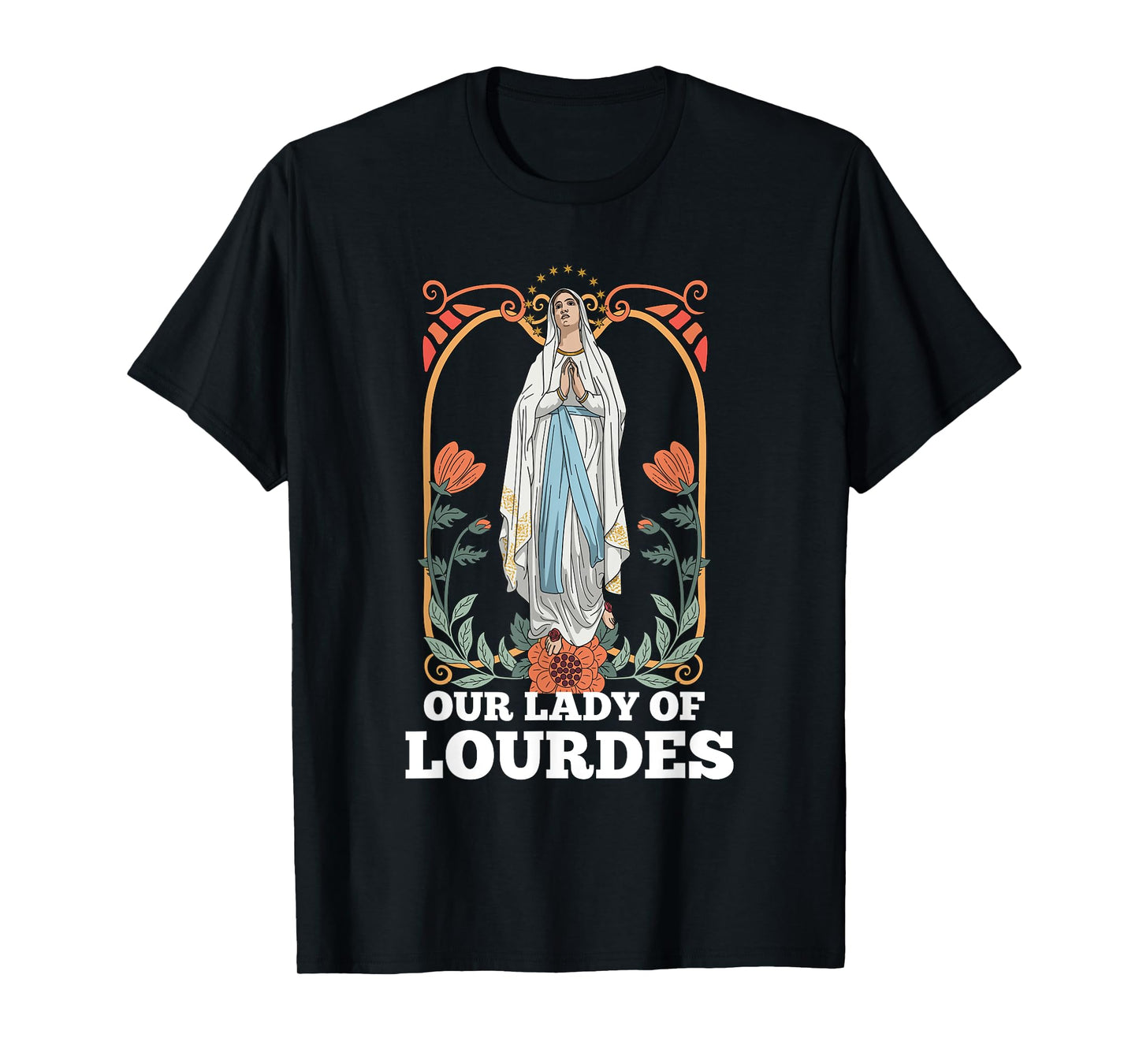 Our Lady of Lourdes Marian Pilgrimage Catholic T-Shirt