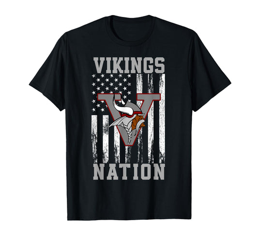 Raines Vikings Logo Nation HS T-Shirt