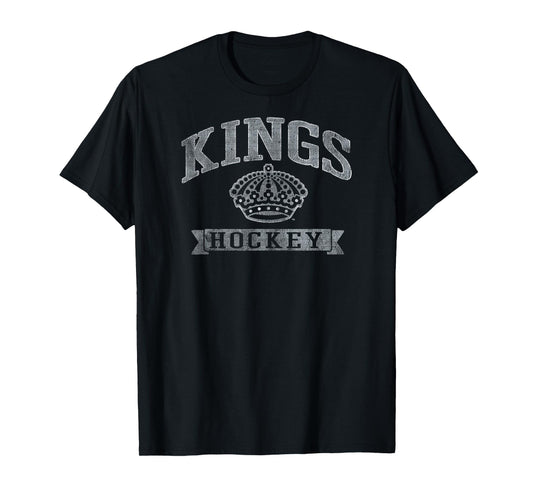 Los Angeles Kings Vintage Hockey Black Officially Licensed T-Shirt