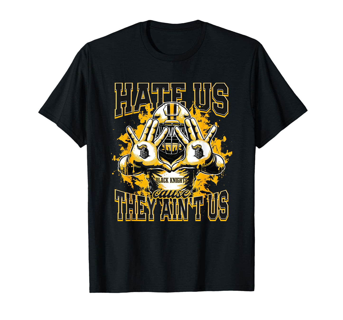 Central Gwinnett Black Knights Logo Hate Us Cause They Ain't T-Shirt